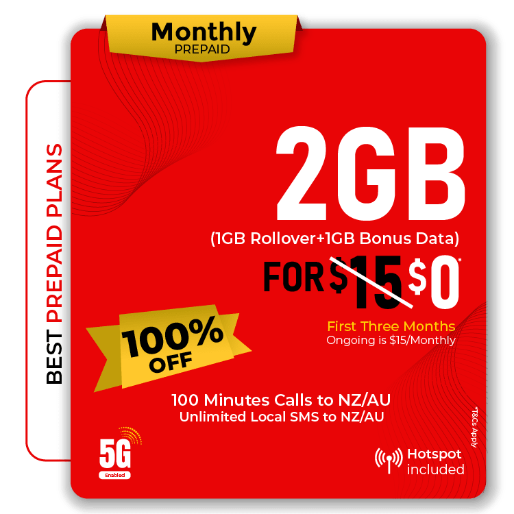 Telsim 1GB prepaid SIM NZ AU calls texts and 100% off for 3 months