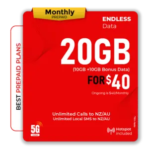 20GB Data Prepaid SIM Card