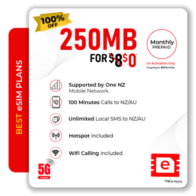 Telsim 250MB eSIM with WiFi calling and 100% off your first month