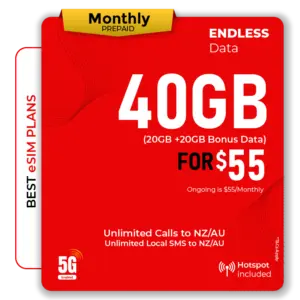 40GB Data Prepaid eSIM