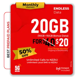 20GB Data Prepaid SIM Card